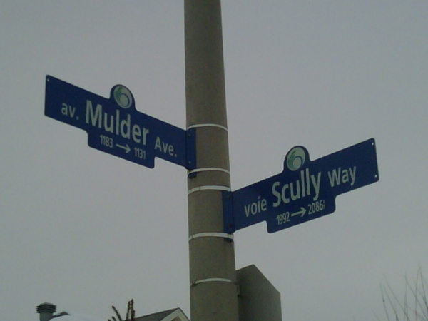 Scully Way & Mulder Ave